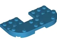 Dark Azure Plate, Round 4 x 8 x 2/3, Raised 2 x 8 and 2 x 2 Cutout