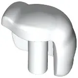 White Large Figure Hand Left, Super Mario Fist with Bar