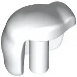 White Large Figure Hand Right, Super Mario Fist with Bar