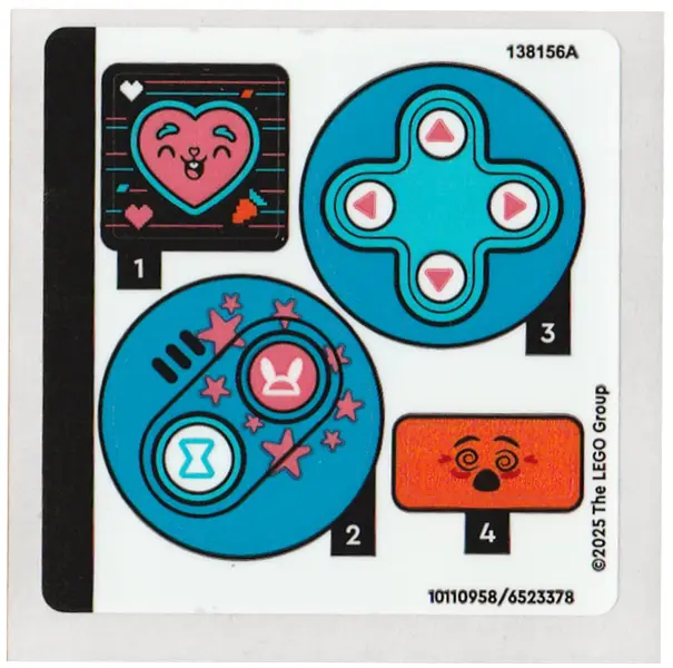 Sticker Sheet for Set 71490 - (10110958/6523378)