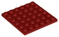Dark Red Plate 6 x 6