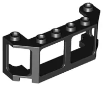 Black Window 2 x 6 x 2 Train Front / Boat