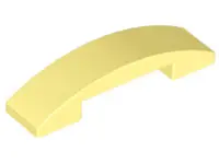 Bright Light Yellow Slope, Curved 4 x 1 x 2/3 Double