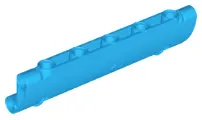 Dark Azure Technic, Panel Curved 11 x 3 with 2 Pin Holes through Panel Surface