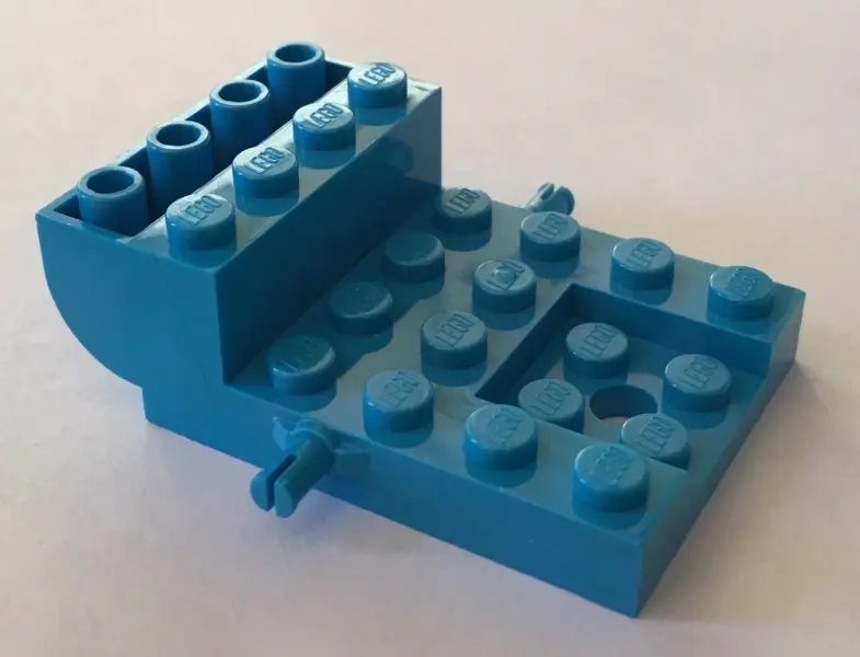Dark Azure Vehicle, Base 4 x 6 x 1 2/3 Curved