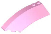 Bright Pink Wedge 8 x 3 x 2 Open Left
