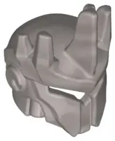 Flat Silver Minifigure, Headgear Helmet with 5 Spikes and 'V' Shaped Visor