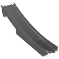 Dark Bluish Gray Duplo, Train Track Bridge End Section with Large Bottom Support