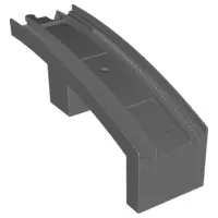 Dark Bluish Gray Duplo, Train Track Bridge Middle Section, Half Arch