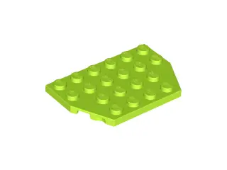 Lime Wedge, Plate 4 x 6 Cut Corners