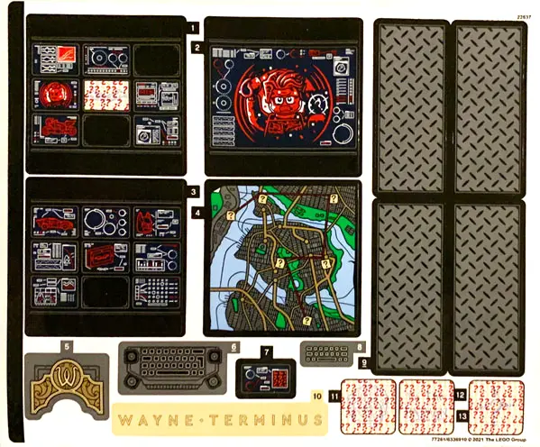 Sticker Sheet for Set 76183 - (77261/6336910)