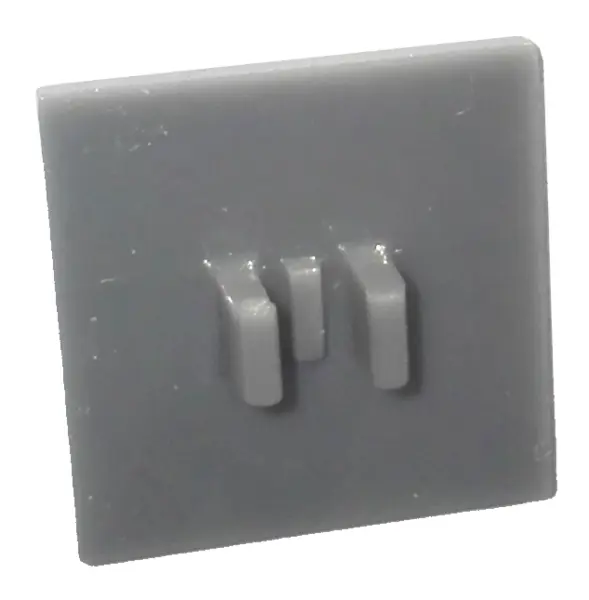 Dark Bluish Gray Road Sign 2 x 2 Square with Clip