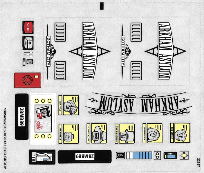 Sticker Sheet for Set 10937 - (13054/6023182)
