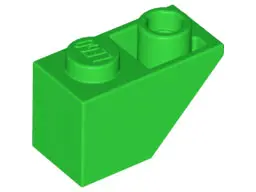 Bright Green Slope, Inverted 45 2 x 1