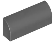 Dark Bluish Gray Slope, Curved 1 x 4 x 1 1/3