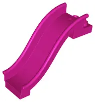 Magenta Duplo Slide Straight with Two Studs at Top End