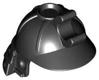 Black Minifigure, Headgear Helmet Ninja / Samurai with Clip and Long Visor