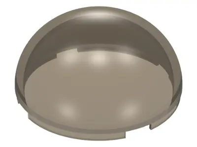 Trans-Brown Cylinder Hemisphere 4 x 4