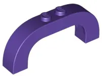 Dark Purple Arch 1 x 6 x 2 Curved Top