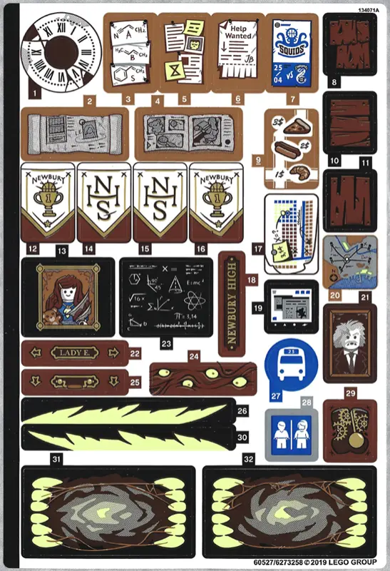Sticker Sheet for Set 70425, Sheet 1 - (60527/6273258)
