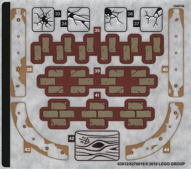 Sticker Sheet for Set 70425, Sheet 2 - (63812/6276819)