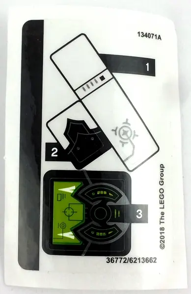 Sticker Sheet for Set 72002 - (36772/6213662)