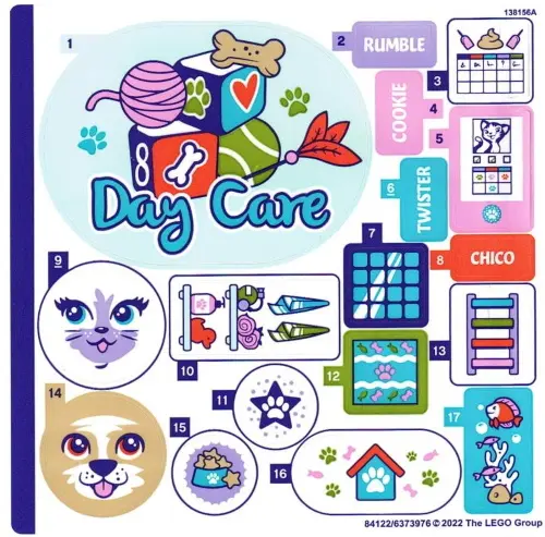 Sticker Sheet for Set 41718 - (84122/6373976)