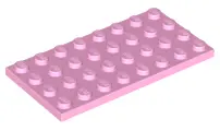 Bright Pink Plate 4 x 8