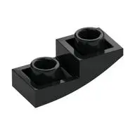 PLATE W/ HALF BOW INV. 1X2X2/3