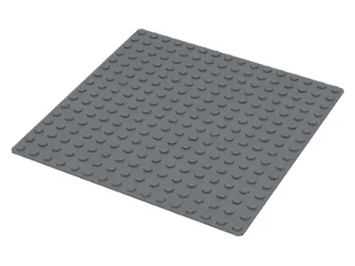 Dark Bluish Gray Baseplate 16 x 16