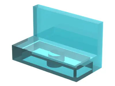 Trans-Light Blue Panel 1 x 2 x 1