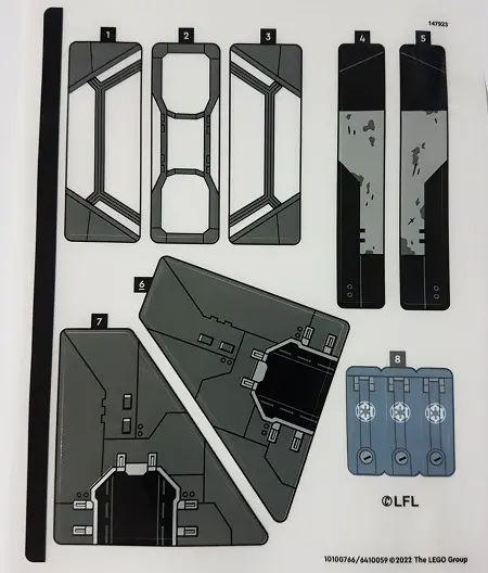 Sticker Sheet for Set 75323 - (10100766/6410059)