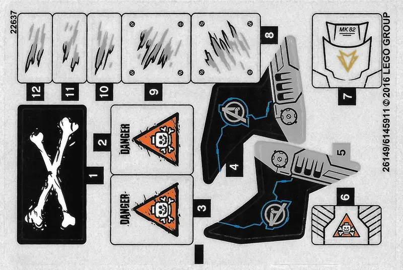 Sticker Sheet for Set 76050 - International Version - (26149/6145911)