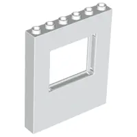 White Panel 1 x 6 x 6 with Window