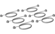 Light Bluish Gray String with End Studs (40L Overall) with (Same Color) Studs Pattern, Bundle of 6 (