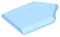 Bright Light Blue Tile, Modified 2 x 3 Pentagonal