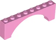 Bright Pink Arch 1 x 8 x 2 Raised