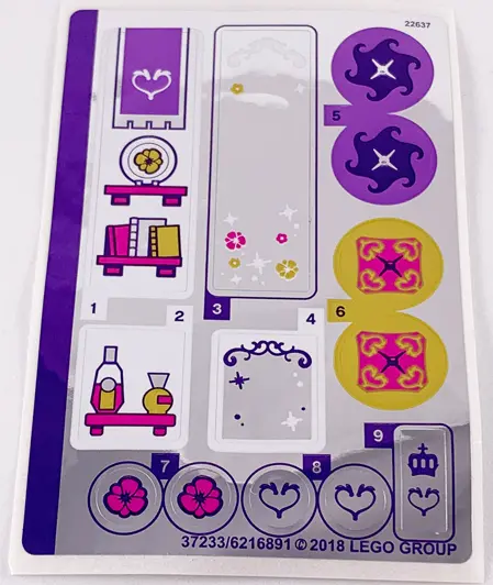 Sticker Sheet for Set 40307, Mirrored - (37233/6216891)