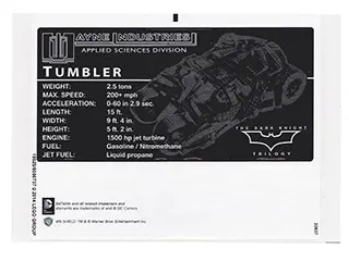 Sticker Sheet for Set 76023, Sheet 1 - International Version - (18629/6086737)