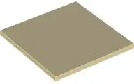Tan Tile 6 x 6 with Bottom Tubes