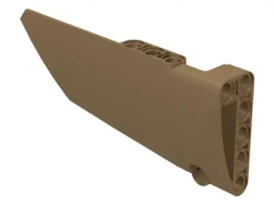 Dark Tan Technic, Panel Fairing #17 Large Smooth, Side A
