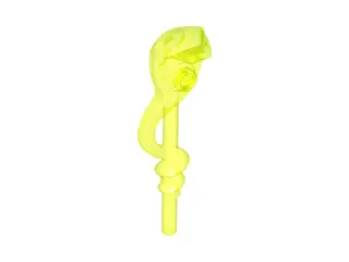 Trans-Neon Green Minifigure, Utensil Snake / Serpent Staff