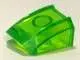 Trans-Bright Green Slope, Curved 2 x 2 Lip