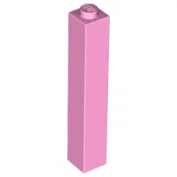 Bright Pink Brick 1 x 1 x 5 - Solid Stud