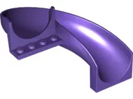 Dark Purple Slide Playground 7 x 12 x 8 1/3 Curved 180 degrees