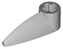 Light Bluish Gray Bionicle 1 x 3 Tooth with Axle Hole (Bohrok Eye)