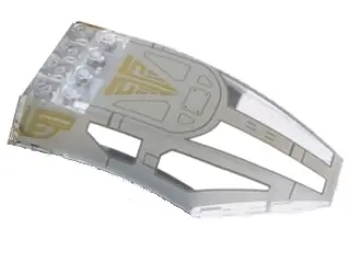 Trans-Clear Windscreen 10 x 6 x 2 Curved with SW The Arrowhead Pattern