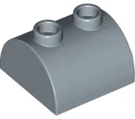 Sand Blue Slope, Curved 2 x 2 Double with 2 Hollow Studs