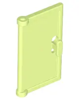Yellowish Green Door 1 x 2 x 3 with Vertical Handle, Mold for Tabless Frames