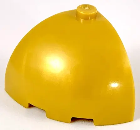 Pearl Gold Brick, Round Corner 3 x 3 x 2 Dome Top